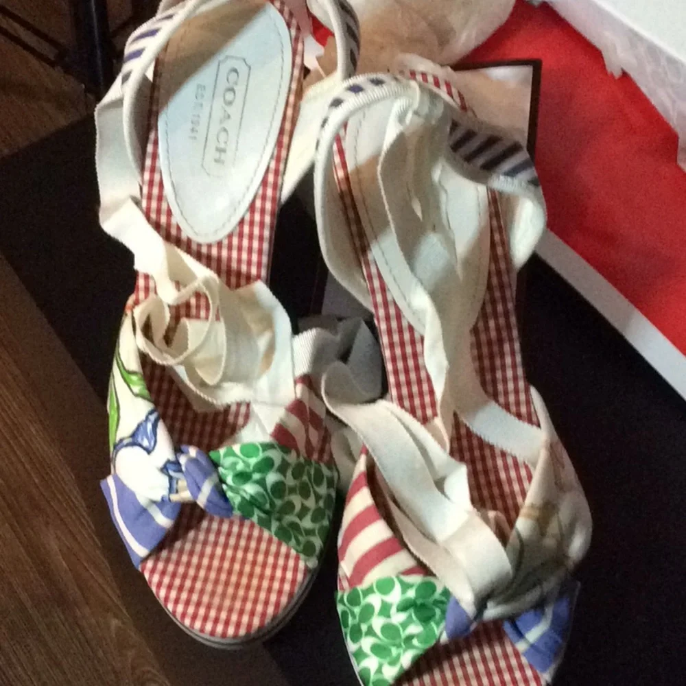 Coach wedge heel